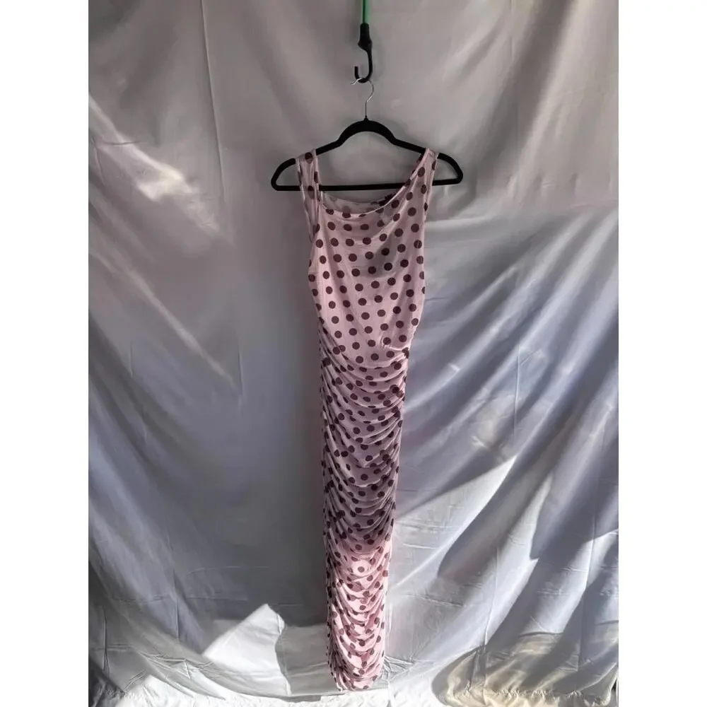 AFRM Pink Biona Dress Size M with Minor Fabric Pull - Picture 4 of 7